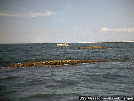 USS Massachusetts submerged