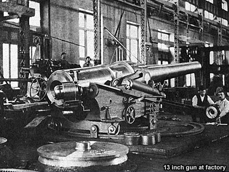 13 inch gun at factory