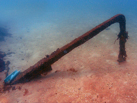 Wreckage of USS Massachusetts