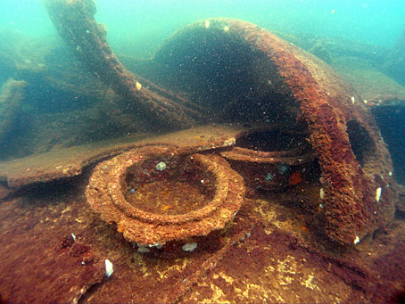 Wreckage of USS Massachusetts