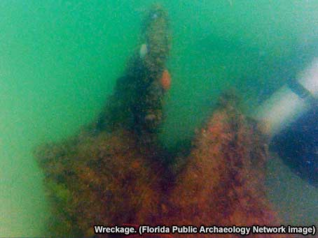 Wreckage of USS Narcissus